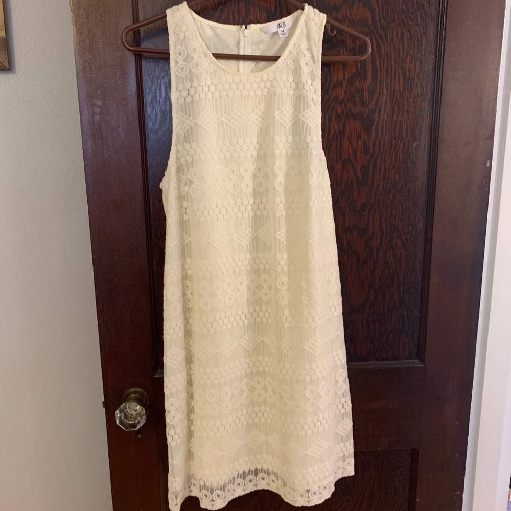 White Lace Mid-length Dress